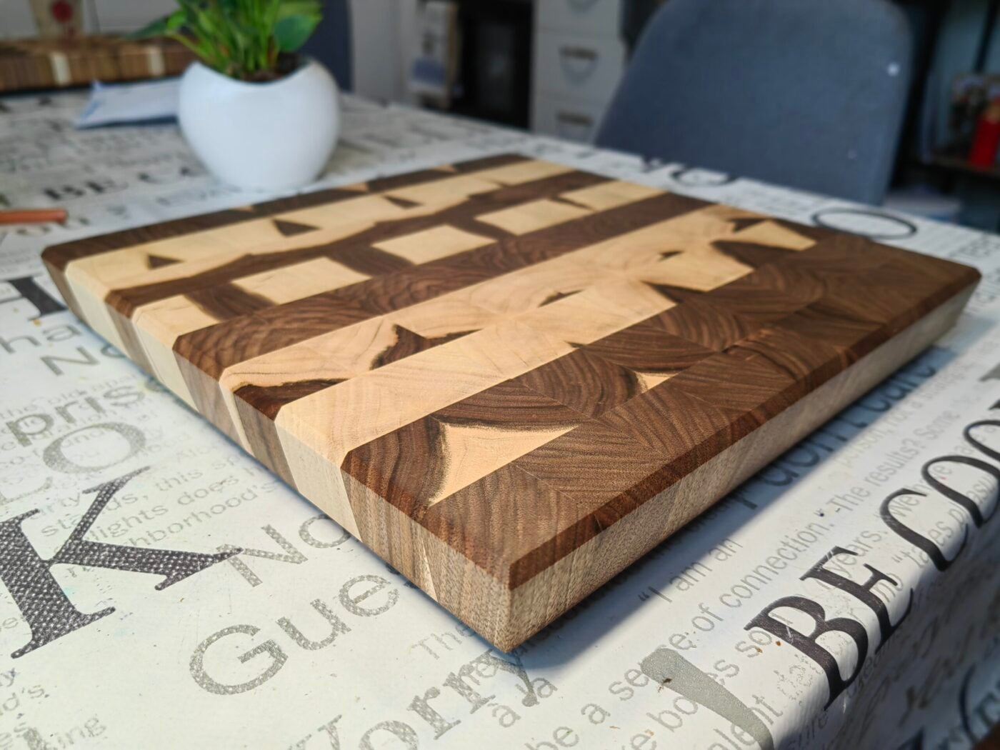 Дъска за рязане end grain Орех